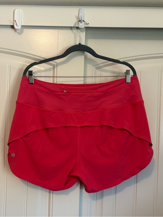 lululemon athletica Pants - Lululemon Speed Up High-Rise Lined Short 4" Red Glow size 12